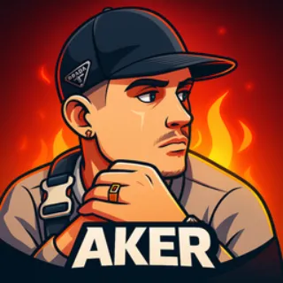 Illustration d’akeR, icône de son serveur Discord